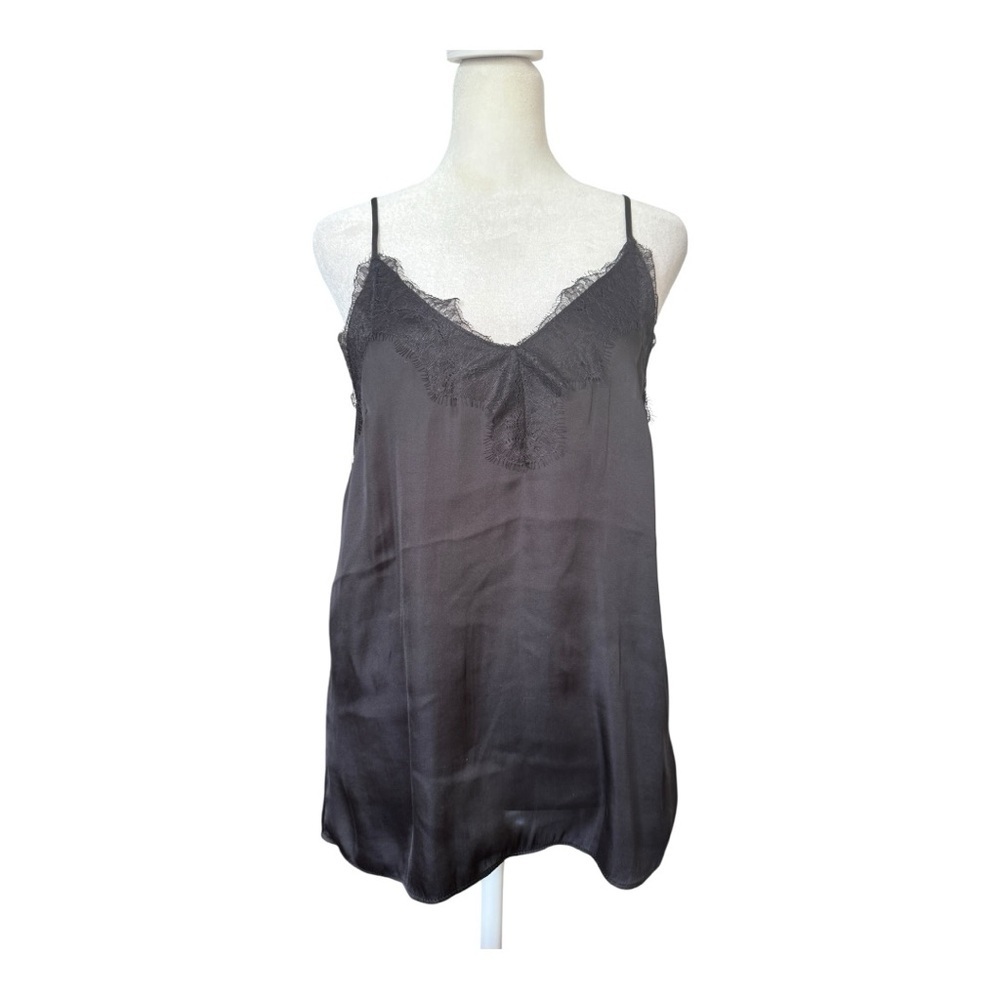 Y2K Black Lace Trim H&M Camisole Slip Top